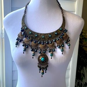 Stunning vintage bohemian necklace